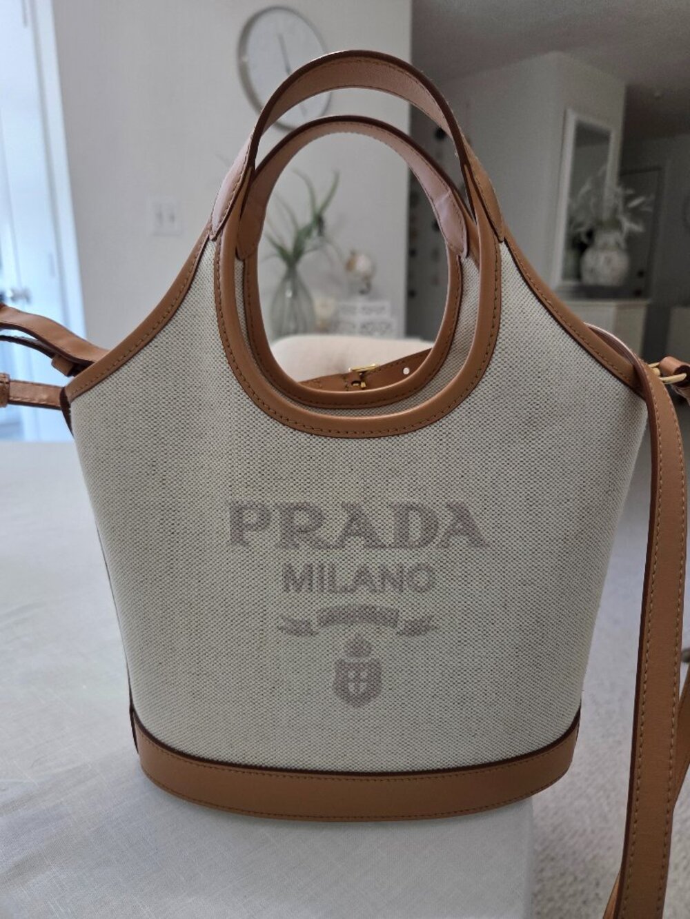 Prada crossbody or use as hand bag Original Price 2500.